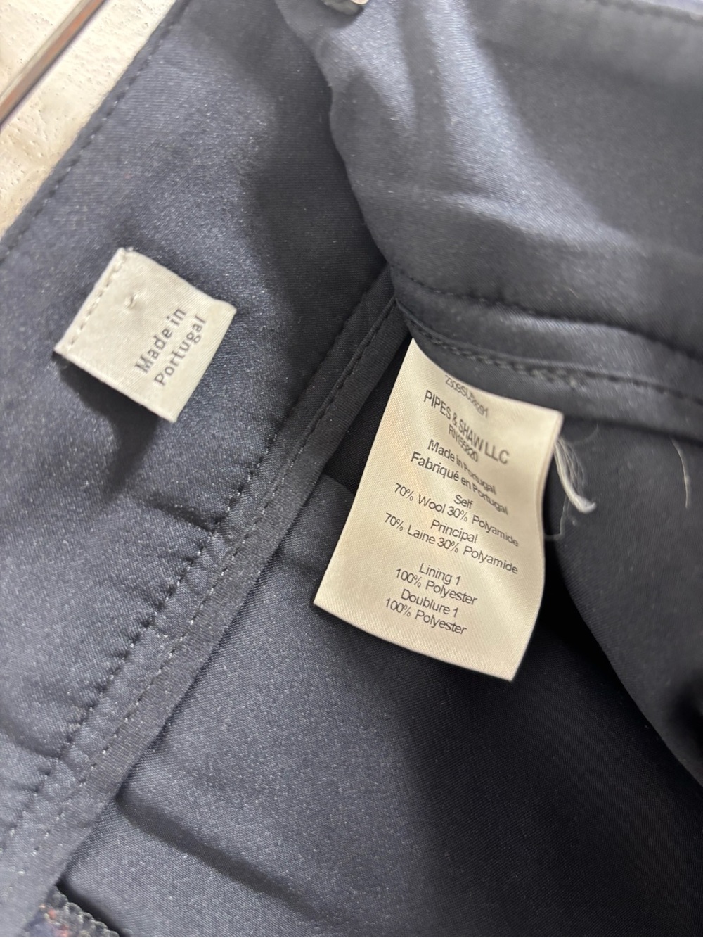Veronica Beard Tonelli Pinstripe Wool Blend Pants Navy Size 2 - Picture 5 of 5